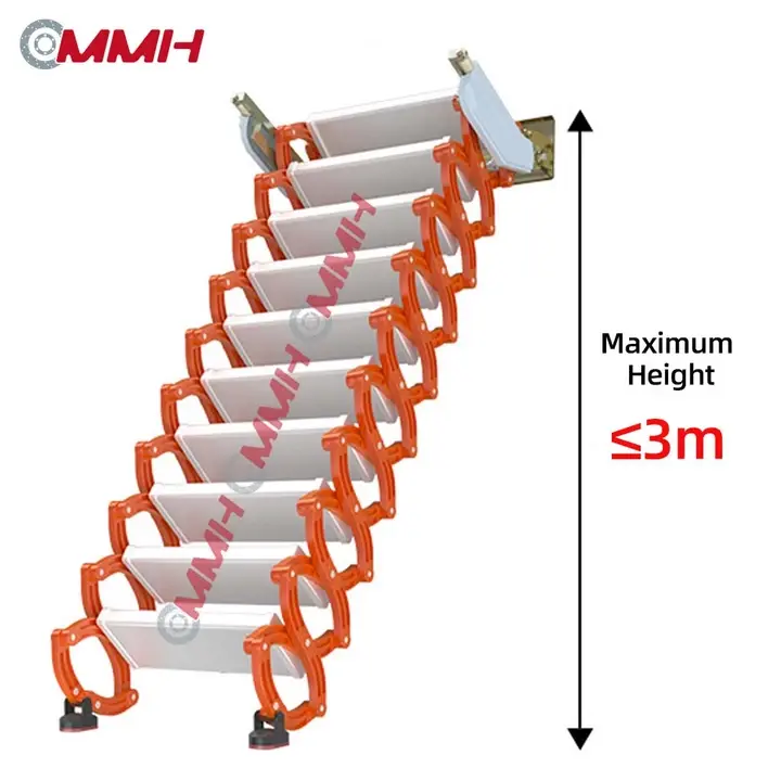 Ladder บันไดพับ (คู่มือ) บันไดลอฟท์ บันไดด้านนอก บันไดห้องใต้หลังคา บันไดการ์เร็ต บันไดที่มองไม่เห็น บันไดเมจิก Folding stairs (Manual)  Loft Ladder Outside Ladder Attic staircase รูปที่ 4