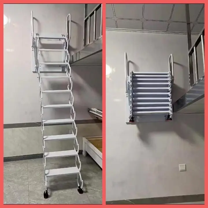 loft ladder ,loft stairs บันไดพับ(ไม่อัตโนมัติ)/บันไดลอฟท์/บันไดห้องใต้หลังคา/บันไดการ์เรต/บันไดที่มองไม่เห็น/บันไดยืดไสลด์/บันไดพับ/บันไดวิเศษ .数据ิทโธ่ รูปที่ 3