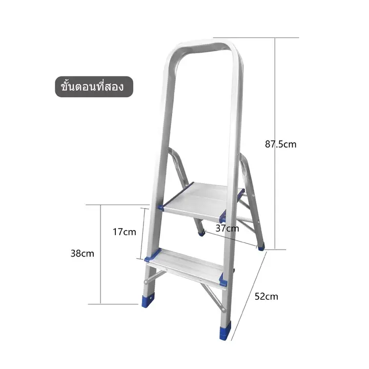 บันได A-Frame  อลูมิเนียมทั้งหมด  มือจับ  ใช้ในบ้าน  บันได  บันได A-Frame  บันไดพับ  บันไดสูง  บันไดขั้น  บันไดปีน รูปที่ 6