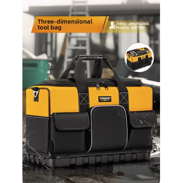 TOPTOOL เครื่องมือแบบพกพา,มัลติฟังก์ชั่หลายกระเป๋าช่างไฟฟ้ากระเป๋าเครื่องมือบํารุงรักษา,กันน้ําความจุขนาดใหญ่ผ้ากระเป๋าเข็มขัดเครื่องมือสําหรับช่างไฟฟ้าDIY,Autmotive รูปที่ 5