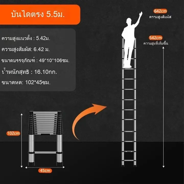บันไดตรง 5.5 เมตร