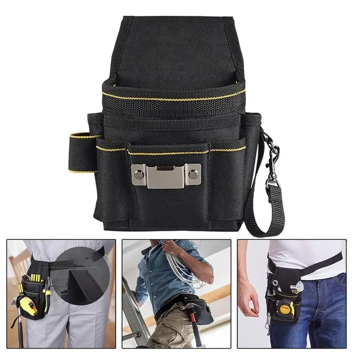 กระเป๋าเครื่องมือ ORIEN, กระเป๋าเครื่องมือดีไซน์กะทัดรัดสําหรับงานหนัก, กระเป๋าเครื่องมือพกพาขนาดเล็กหลายกระเป๋ากันน้ําที่ทนทานสําหรับช่างช่างช่างไฟฟ รูปที่ 3