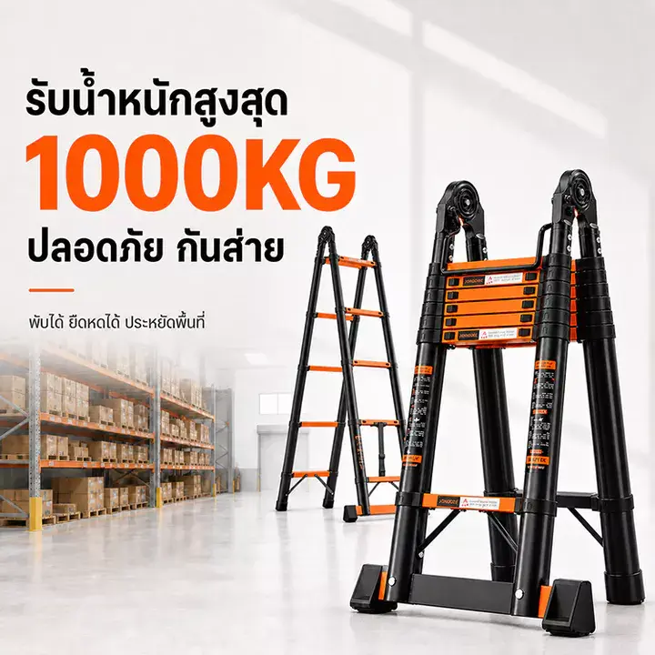 บันไดพับได้ (ด้วยระบบไฟฟ้า) บันไดยืด-หด ติดผนัง บันไดพับได้  เหล็กแข็งแรง บันไดลอฟท์ บันไดห้องใต้หลังคา บันไดที่มองไม่เห