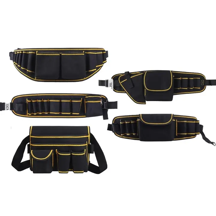 ในสต็อก-ผ้า Oxford ยานยนต์ช่างไฟฟ้าซ่อมเครื่องมือ Fanny Pack หลายเครื่องมืออัตโนมัติขาเครื่องมือบํารุงรักษากระเป๋าเครื่องมือ Organizer รูปที่ 4