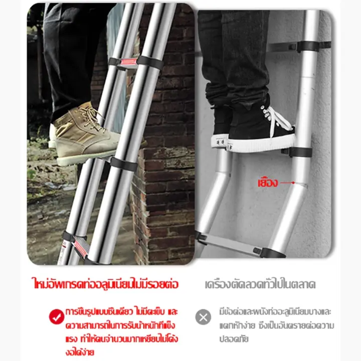 ICARE8 บันไดบันได บันไดพับได้ บันไดช่าง บันไดอลูมิเนียม บันไดยืดหด บันไดเอนกประสงค์5เมตรaluminum ladder3.2Meter ICARE8 รูปที่ 3