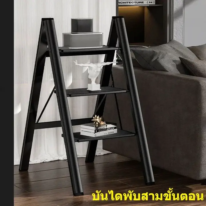 บันไดอลูเนียม บันได 3 ชั้น บันไดพับอลูมิเนียม บันไดก้างปลา บันไดรวม บันไดอลูมิเนียม บันไดก้างปลา บันไดห้อง พับเก็บได้ รูปที่ 2