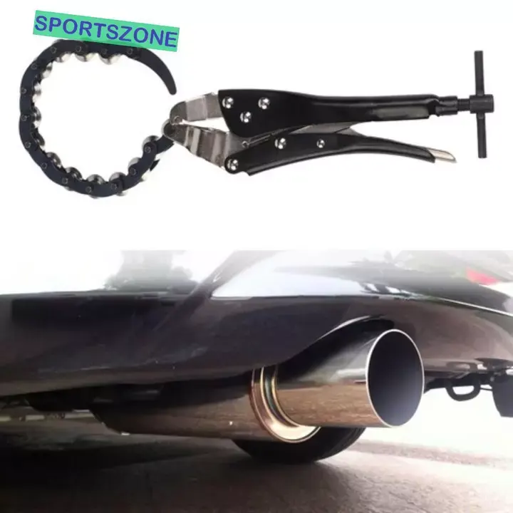เครื่องมือตัดไอเสีย 3/4 ถึง 3-1/4 ท่อโซ่ Plier เครื่องมือไอเสีย Tailpipe เครื่องตัดสําหรับช่างช่างช่าง jiwvn รูปที่ 7