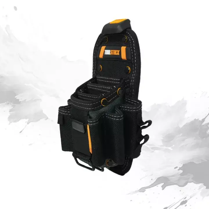 TOOLS TSK-36-M10 กระเป๋าเครื่องมือขนาดกลาง | ช่างกระเป๋าออแกไนเซอร์เครื่องมือหลายกระเป๋าพร้อมคลิปหนีบเข็มขัด | กระเป๋าเครื่องมือกันน้ํา อ็อกซ์ฟอร์ด ทนทานสําหรับช่างไฟฟ้า,ช่าง, ทําเอง (เครื่องมือ 1 ชิ้น รูปที่ 2