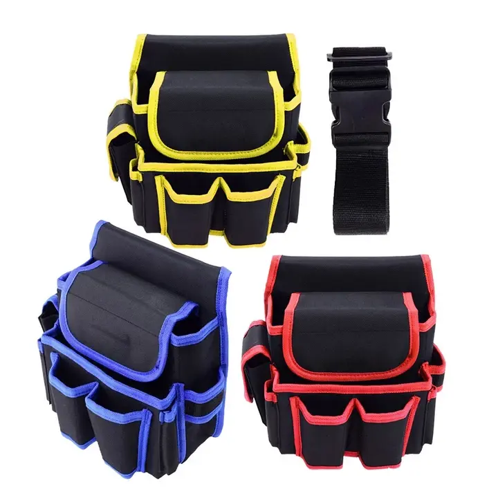 ในสต็อก-ผ้า Oxford ยานยนต์ช่างไฟฟ้าซ่อมเครื่องมือ Fanny Pack หลายเครื่องมืออัตโนมัติขาเครื่องมือบํารุงรักษากระเป๋าเครื่องมือ Organizer รูปที่ 2