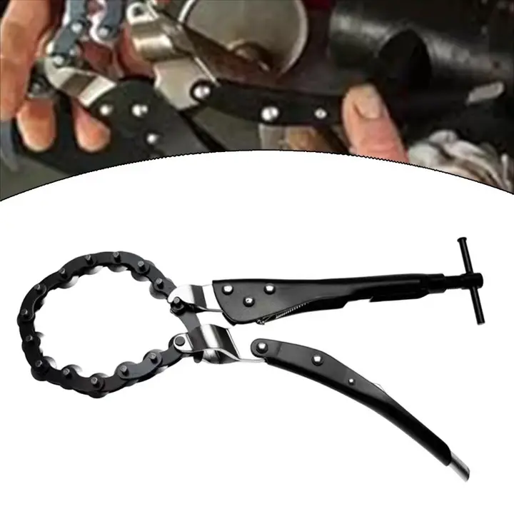 เครื่องมือตัดไอเสีย 3/4 ถึง 3-1/4 ท่อโซ่ Plier เครื่องมือไอเสีย Tailpipe เครื่องตัดสําหรับช่างช่างช่าง jiwvn รูปที่ 2