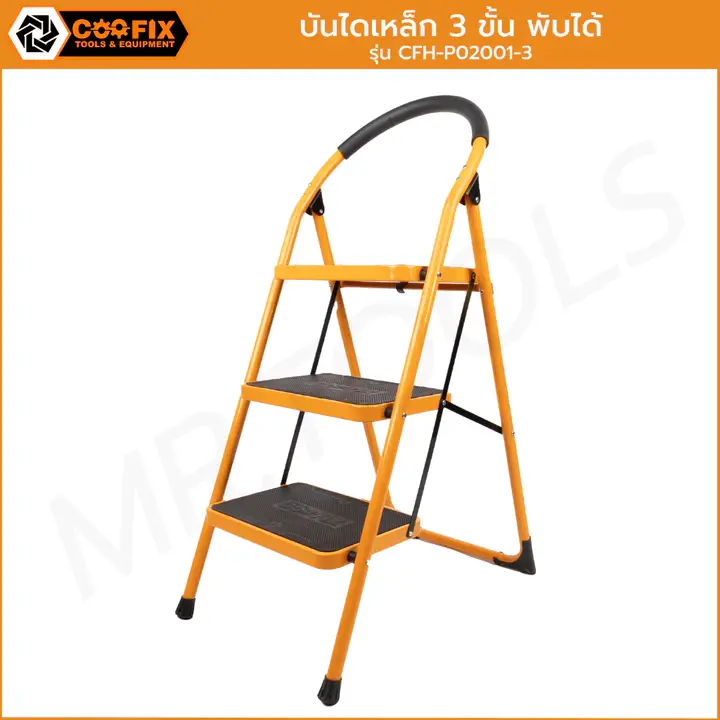 [คุณภาพสูง] บันไดพับได้ 3 ขั้นบันได บันไดเหล็ก สตูล บันได บันไดขั้นบันได Tangga Heavy Duty รูปที่ 6
