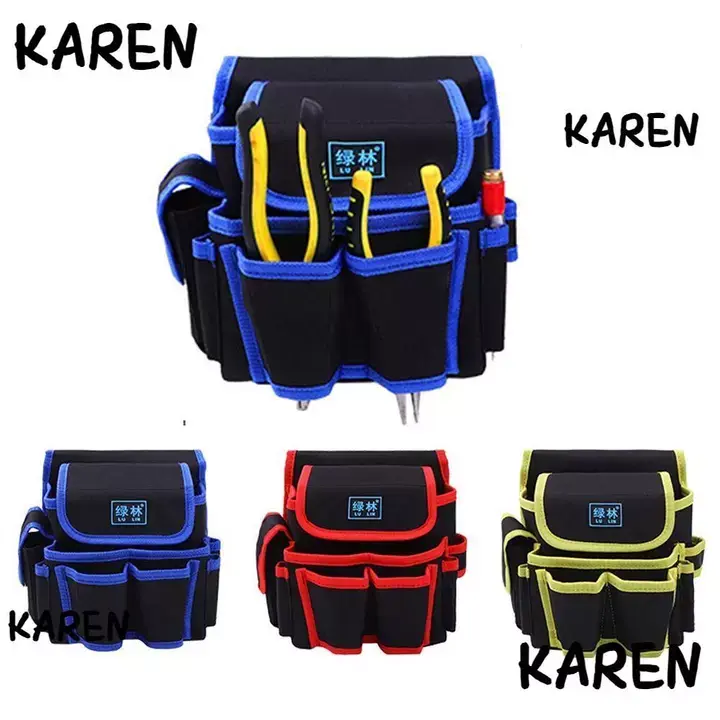 กระเป๋าเครื่องมือ KARENGOODS กระเป๋าเครื่องมืออเนกประสงค์สําหรับงานหนัก แบบพกพากันน้ํา ดีไซน์กะทัดรัด กระเป๋าเครื่องมือพ